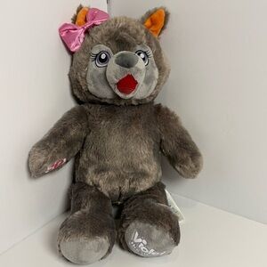 Violet The Gray Wolf, Build A Bear Great Wolf Lodge Plush Stuffed Animal 16"